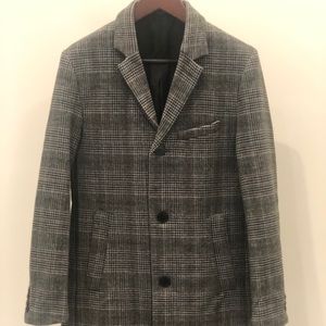 Zara Grey Check Coat